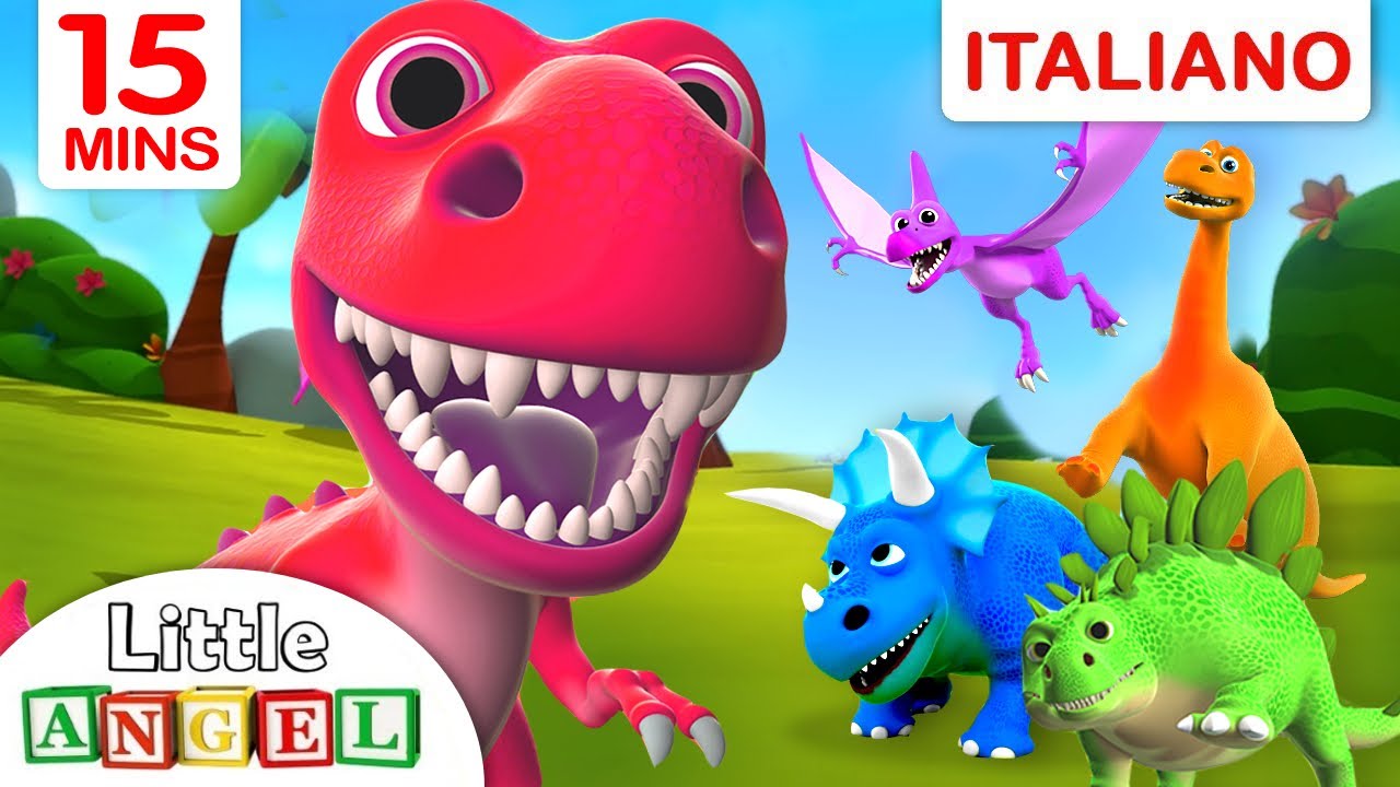 Siamo Dinosauri E Tanti Altri Video Canzioni Per Bambini Little Angel Italiano Youtube