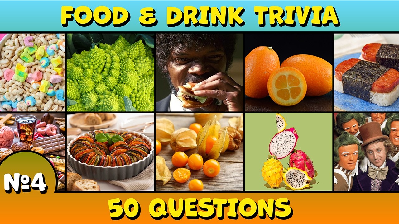Quiz Quest #4 | Food & Drink Trivia! - No AI Quizzes