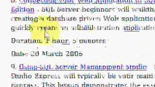 SQL Server 10 Reporting Services Video Tutorial