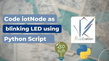 Code IoTNode as Blinking LED using Python Script