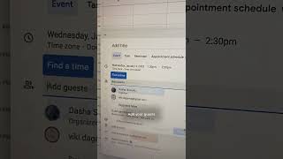 Google calendar hacks #shorts