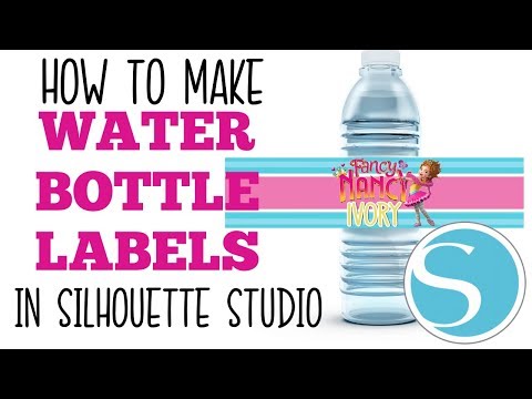 COMMENT FAIRE LABELS BOUTEILLE D'EAU EN SILHOUETTE STUDIO LA VOIE FACILE