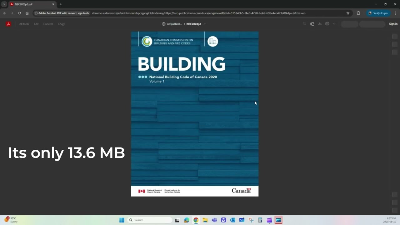 How to get the FREE latest version of the National Building Code of Canada