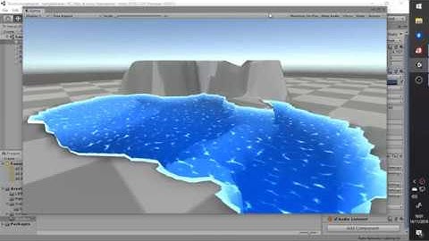 [Unity] Water shader testing using PBR Graph