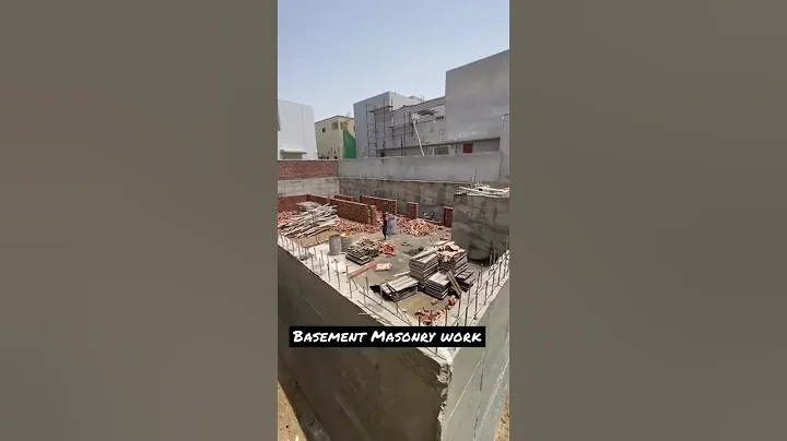 Basement Masonry Work of 1 Kanal Upcoming Project in DHA Lahore.