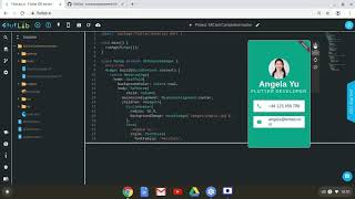 Testing FlutLab on the old Chromebook.