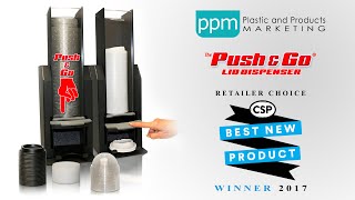 The Push N Go Lid Dispenser (Sanitary Lid Dispenser) | Plastic And Products Marketing