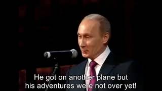 Putin about DiCaprio's flight to Russia [Eng Sub]