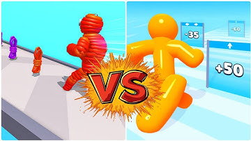 Rope Man 3D Vs Tall Man Run 3D🤩🤩🤩🤩  All New Levels Game Mobile Walkthrough iOS, Android Gameplay