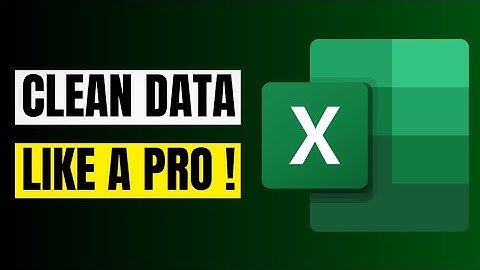 Clean Data Like a Pro! (Excel)