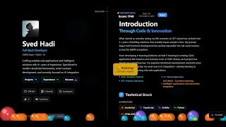 The Best Portfolio  with Ball Shooting Game & Effects | Next.Js #vibecoding #javascript #react screenshot 3