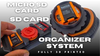 3D Printable Memory Card Organizer System