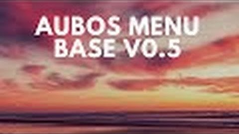 AUBOS MENU BASE V0 5 MW2 MENU BASE MOD MENU BACKUP CFG INFECTION