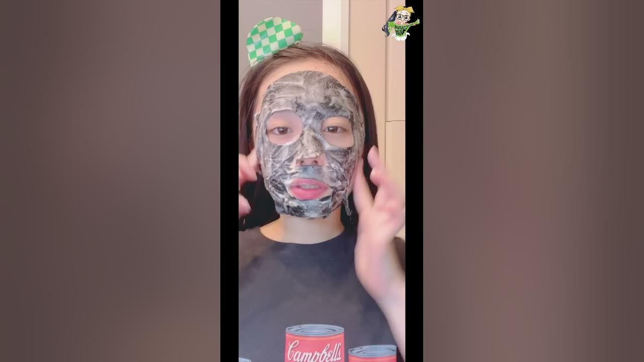 深夜に1人でまっ黒い泡パックやってみた Shorts Youtube
