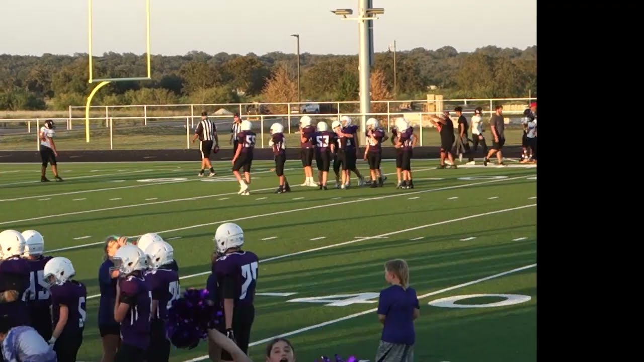 SRMS 7th Football, Purple vs Hutto 092722 YouTube
