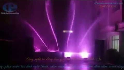 Đài phun nước nghệ thuật , nhạc nước theo tần số âm thanh