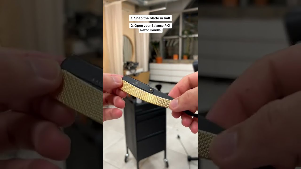 How To Use A Straight Razor Inserting Blade Balance RX1 Shorts