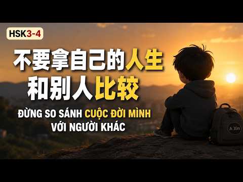 [HSK3-HSK4]|Đừng So Sánh Cuộc Đời Mình Với Người Khác| 不要拿自己的人生和别人比较