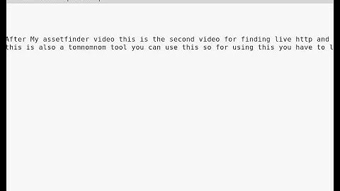 Httprobe for live subdomains must watch this