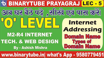 NIELIT O Level Internet Technology & Web Design Lec - 5/ O Level M2-R4 Internet Best Class in Hindi