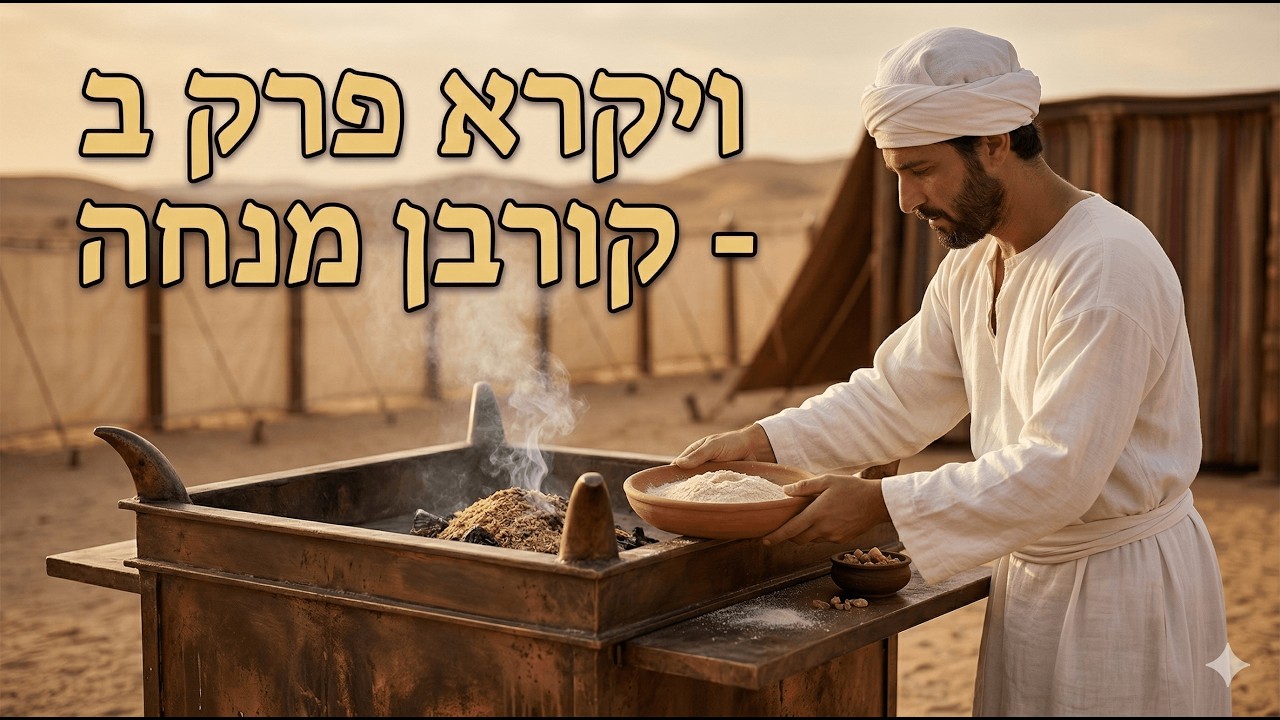 תנ”ך ויקרא פרק ב – קורבן מנחה: למה מקריבים קמח ושמן? — Transcript