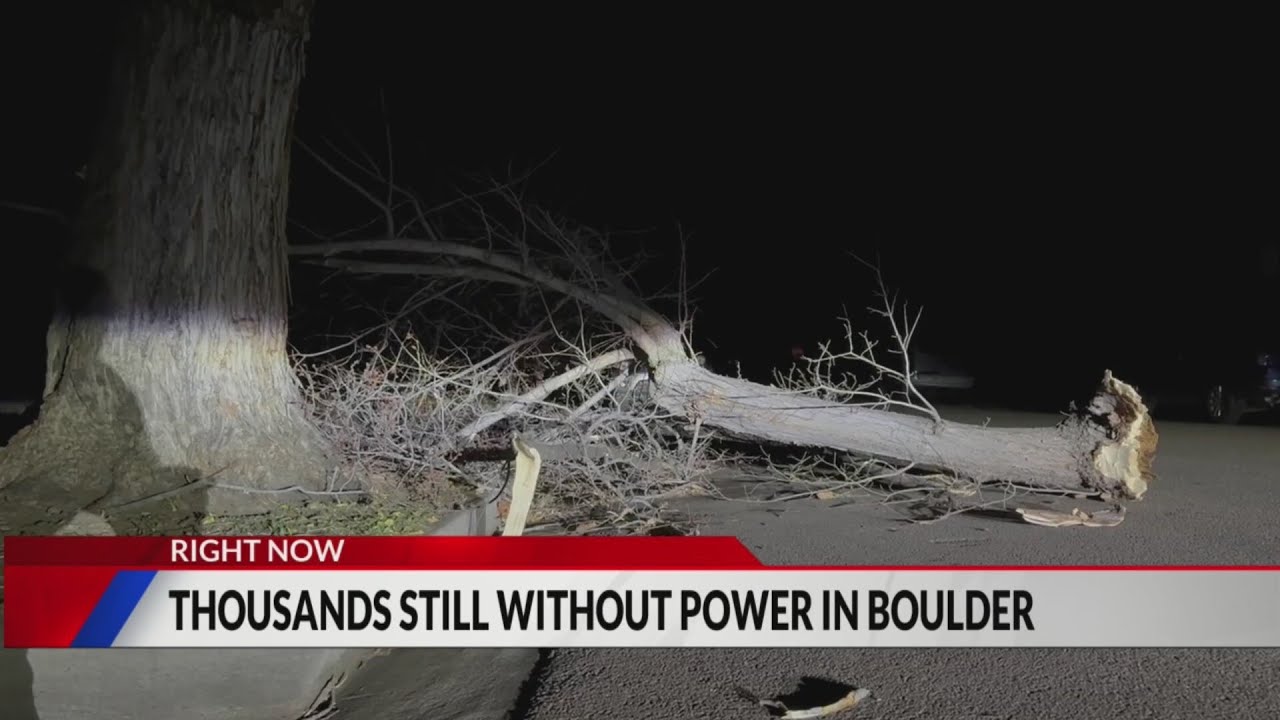Thousands still without power in Boulder on Thursday - YouTube