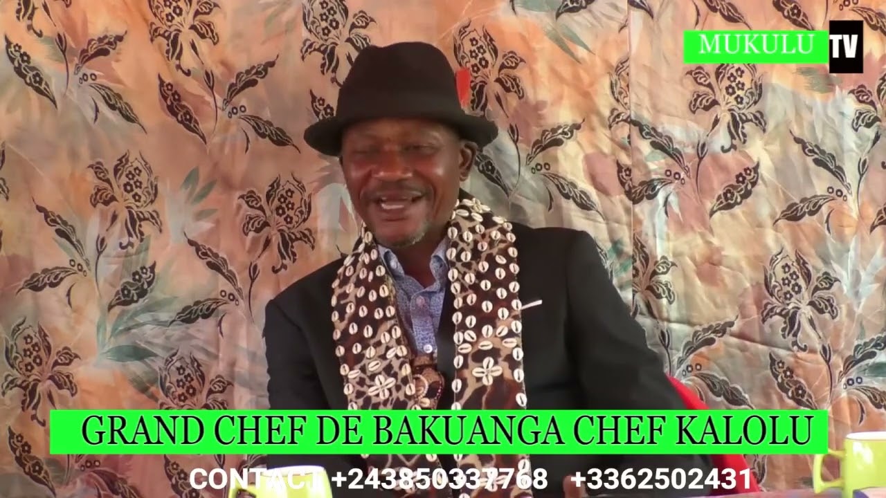 FLASH ! FLASH ! SUIVEZ MUKUANGA WA NDEKA L'ACTUEL CHEF COUTUMIER ÉLU MR. KALOLU PROF.