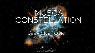 Musca Constellation Deep Sky Tour: Clusters & Nebulae