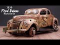 Antique 1939 ford deluxe  unbelievable restoration