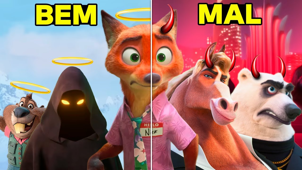 Personagens de ZOOTOPIA 2 da Disney: Do Bem ao Mal!