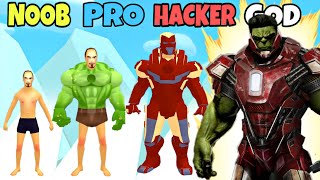 NOOB vs PRO vs HACKER vs GOD in Iron Suit