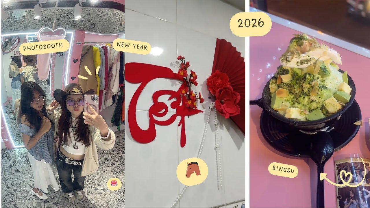 [Vlog] Những ngày Tết giản đơn của mình 🐴🧧 | đi ăn, chụp ptb…. ( P1 )