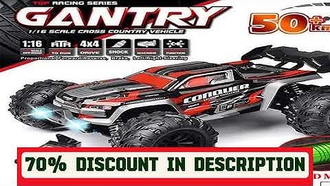 A must-have product! SCY 16102 1:16 50KM/H 4WD RC Car With LED Light Remote Control Cars High Spee
