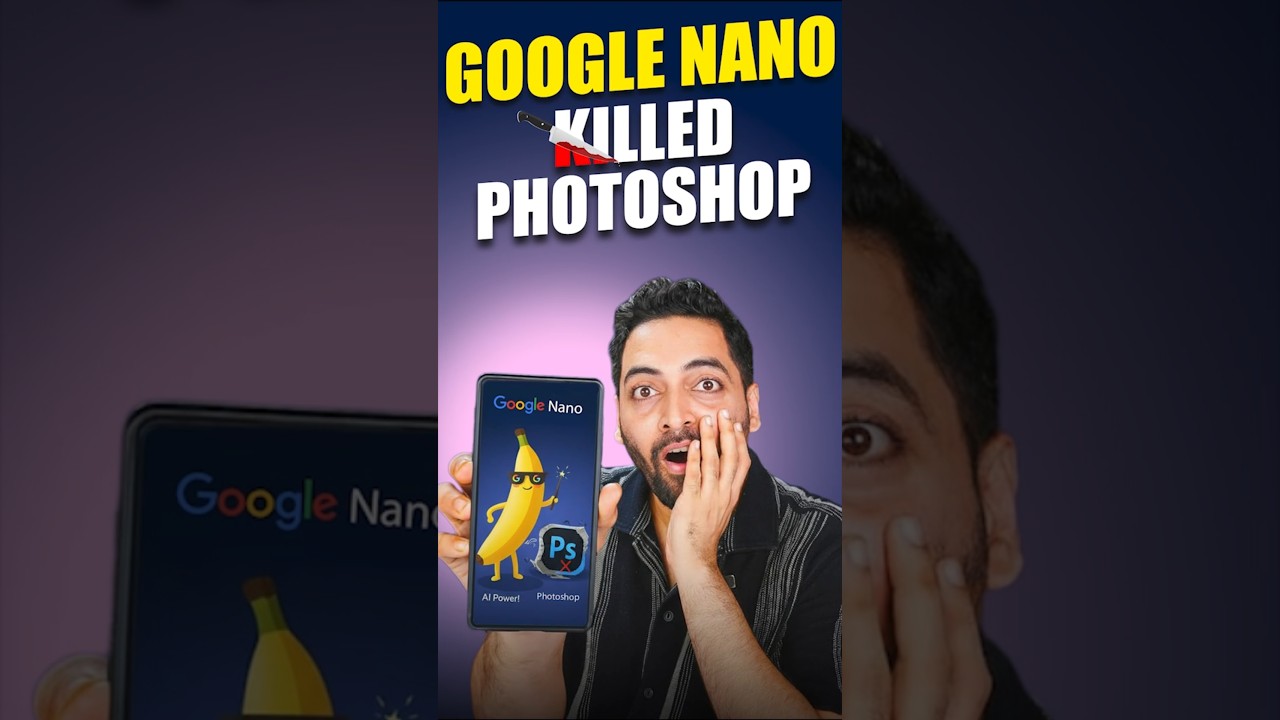 Google Nano DESTROYS Photoshop in Seconds! #shorts