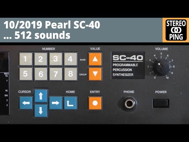 2019/10 - Pearl SC-40  512 sounds - YouTube