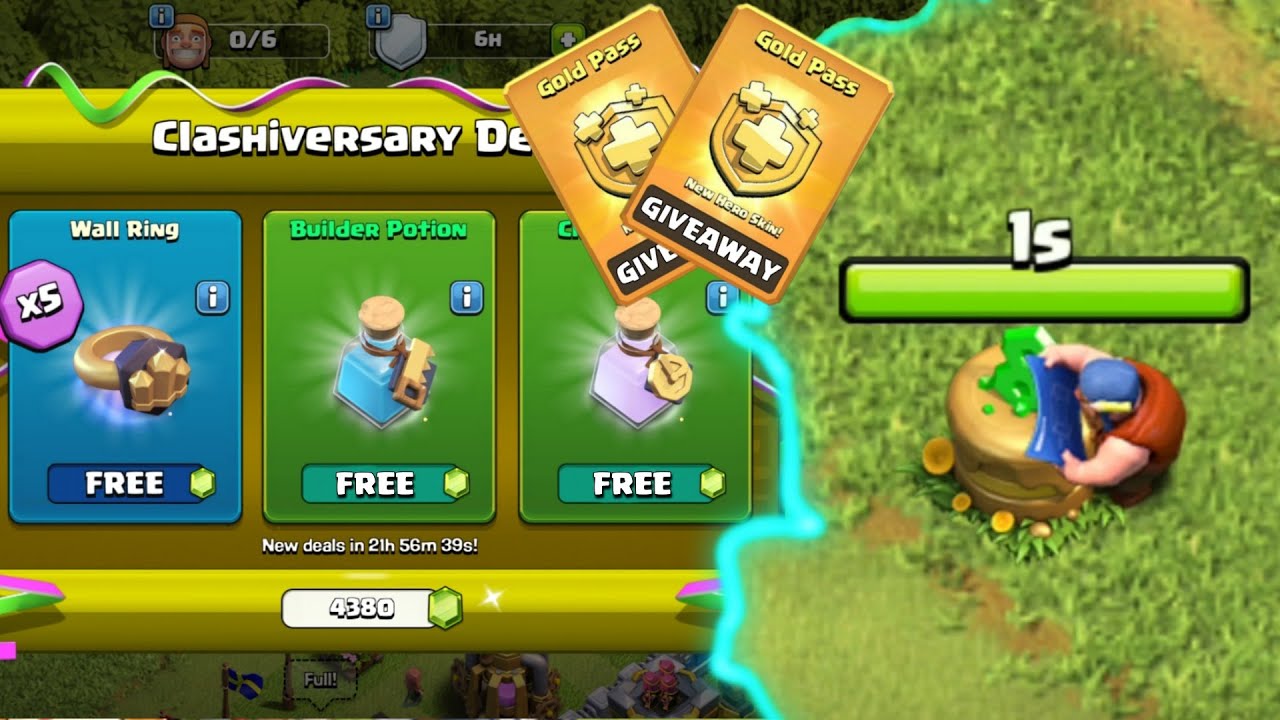 Clash Of Clans 8th Anniversary Update New Obstacles Birthday Cake New Event Free Magical Item Youtube
