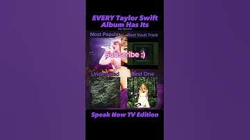 EVERY Taylor Swift Album Has Its… Speak Now TV Edition!!! #swifties #speaknowtaylorsversion