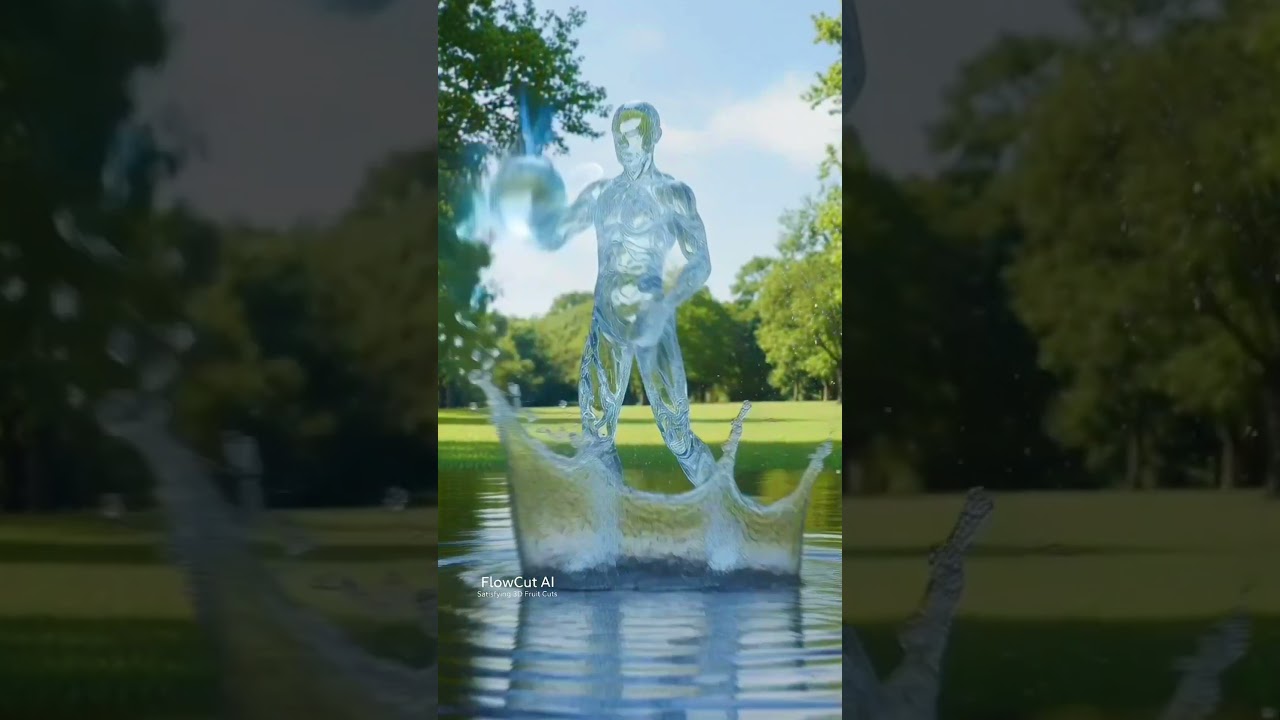 Water Human Playing With Water Ball | Ultra Realistic Elemental Control VFX | Satisfying