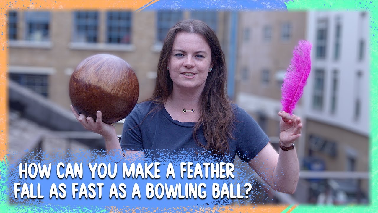 Which Is Quicker Bowling Ball or Feather!? Get On It BBC Earth