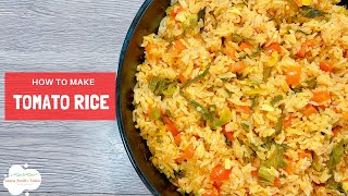Tomato Rice With Chinese Cabbage, Red Bell Pepper, Seasoning Pepper & Sweet Basil