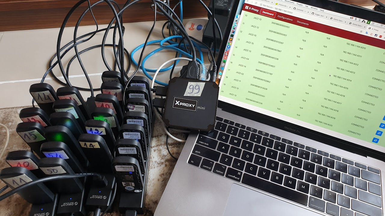 Demo Proxy 4G automatic change IP on FacebookCareSystem YouTube