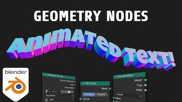 Make AWESOME Text Animations With Geometry Nodes - Blender Tutorial