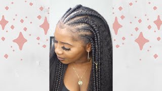 My First Time Doing Feed-in Braids👆! Ladies what do you think?