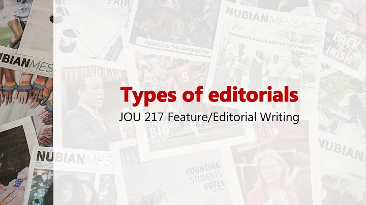 Types of editorials