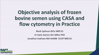 Objective analysis of fresh and frozen bovine semen using CASA and flow cytometry
