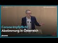 Impfpflicht in Österreich: Debatte und Abstimmung im Nationalrat (via ORF)