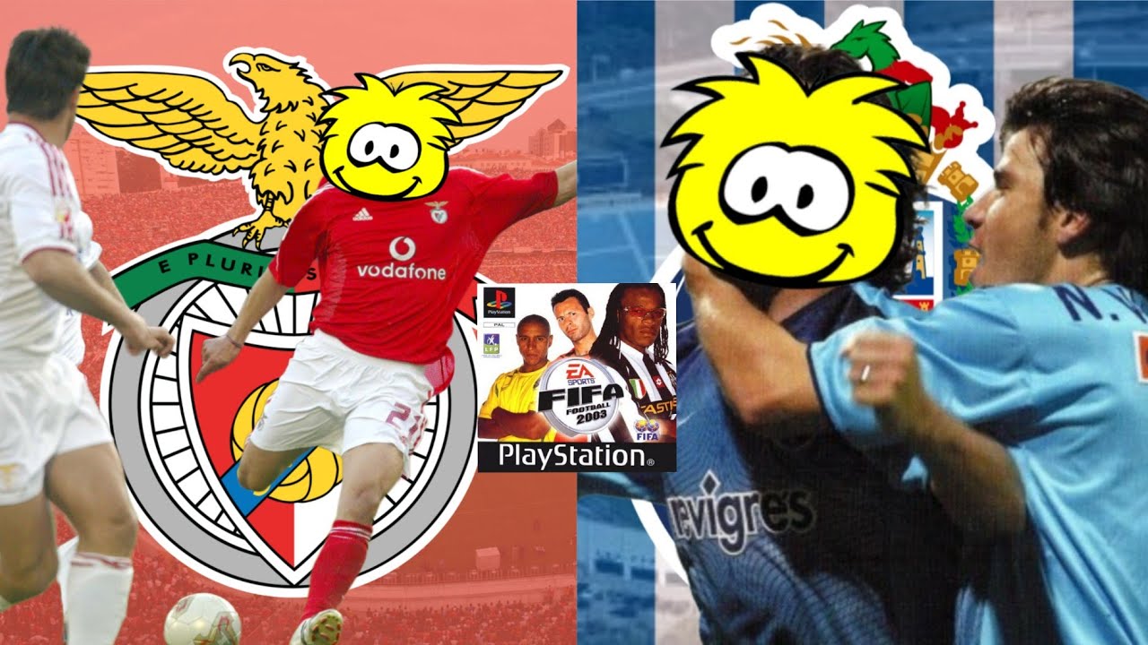 FIFA Football 2003 on the PS1|Porto-Benfica