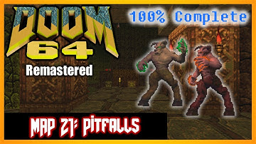 Doom 64 (PC) [4K] | 100% Complete | MAP 21 Pitfalls