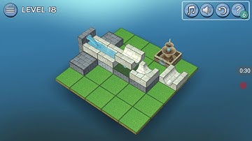 Flow water fountain 3D puzzle basic walkthrough level 18