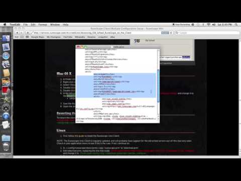 Old School Runescape Client Tutorial/ Login problem (Mac)